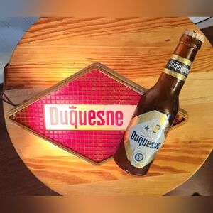 Illuminated Wall Sign with Brown Bottle